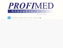 Tablet Screenshot of profimed.sk