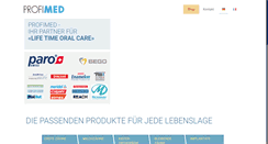 Desktop Screenshot of profimed.ch