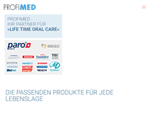 Tablet Screenshot of profimed.ch